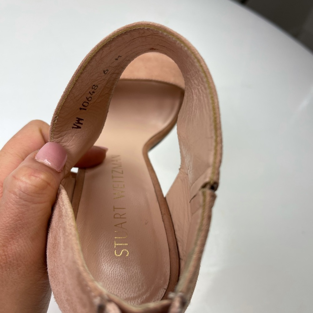 Stuart Weitzman Minimalist Design Open Toe Heels - image 3